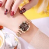 فساعة ساعة المرأة المربعات الزجاجية المقطعة من الماء تحبس بسرعة الصوت بسرعة عالية Specification image